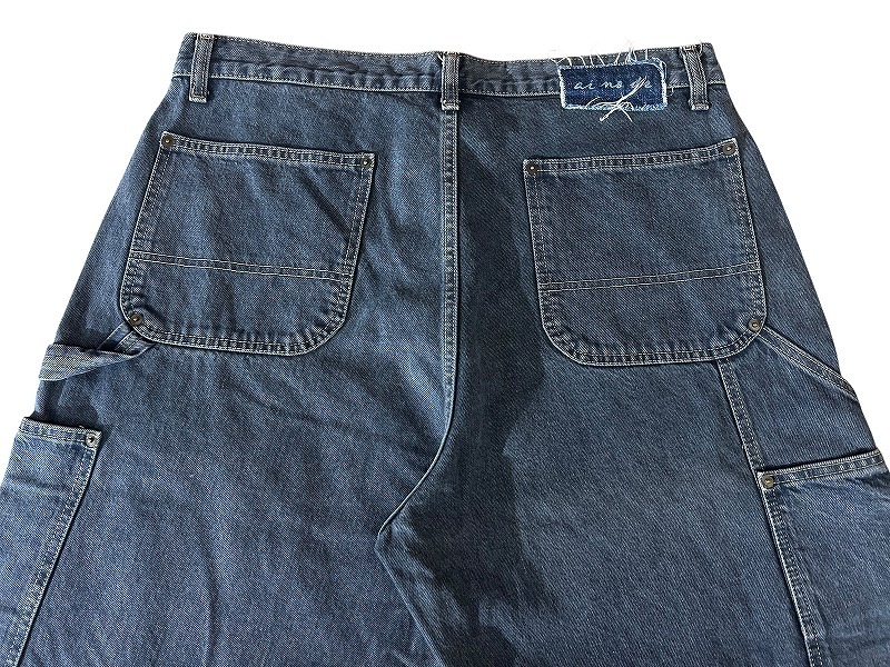 送料無料 美品 日本製 23AW ai no de アイノデ AI23AW-011M Painter ワイド ペインター カーゴ デニム パンツ ジーンズ インディゴ L_画像5