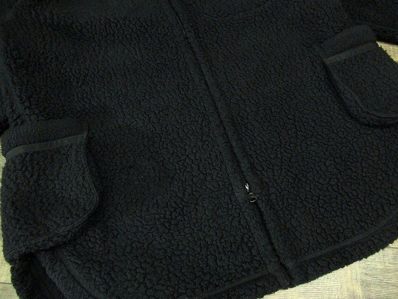 送無 Porter Classic ポータークラシック 19AW FLEECE ZIP UP SHIRT JACKET オーバーサイズ フリース ジップアップ シャツ ジャケット 黒 2_画像7