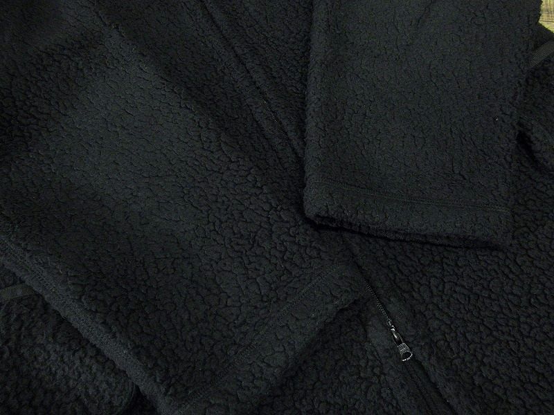 送無 Porter Classic ポータークラシック 19AW FLEECE ZIP UP SHIRT JACKET オーバーサイズ フリース ジップアップ シャツ ジャケット 黒 2_画像8