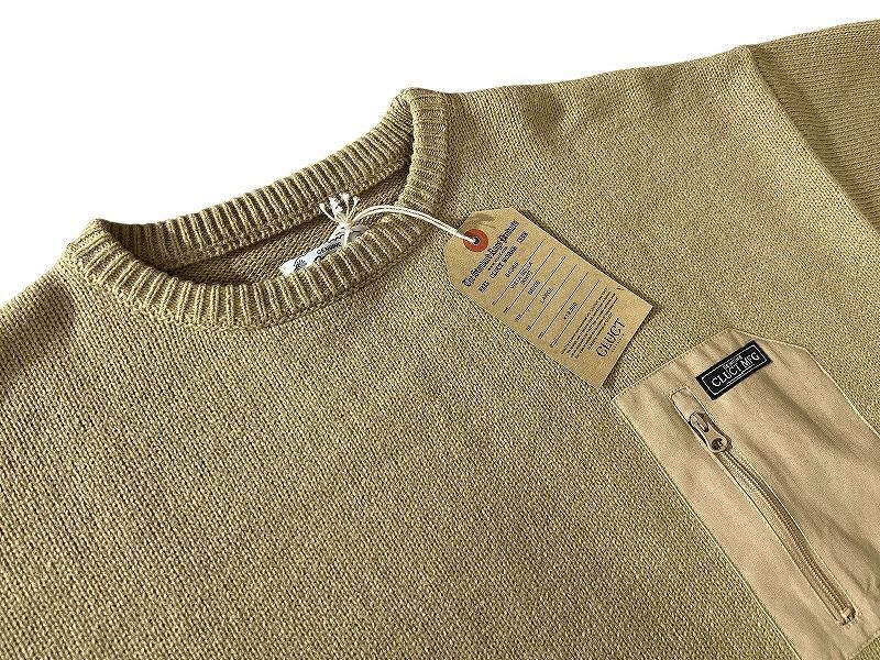 送料無料 新品 タグ付き 定価19,580円 21AW CLUCT クラクト VISTA BELLA KNIT アクリルウール プルオーバー ニット セーター ベージュ L_画像5