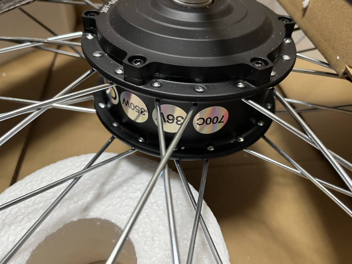 SOMEDAY フロントハブモーター ３５０Ｗ ３６Ｖ ７００ｃ 新品未使用品 電動自転車変換キット　E-bike ConversionKit Front Wheel HubMotor_画像3