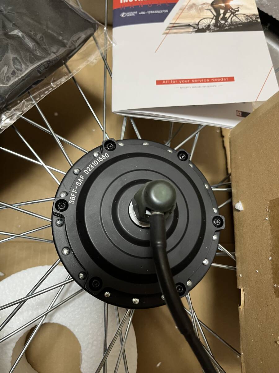 SOMEDAY フロントハブモーター ３５０Ｗ ３６Ｖ ７００ｃ 新品未使用品 電動自転車変換キット　E-bike ConversionKit Front Wheel HubMotor_画像2