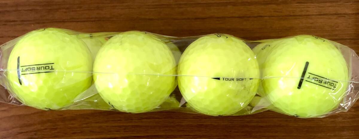 【4053-TS】Titleist-TOUR SOFT (イエロー) / 12個【ロストボール】【やや傷、マジックあり】_画像4