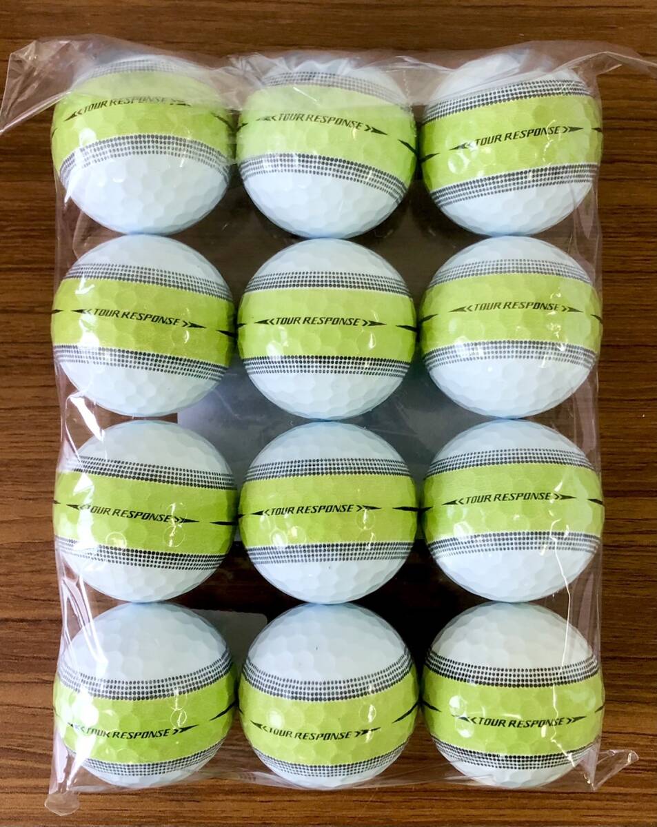 【724-TR】TaylorMade-TOUR RESPONSE/ 12個【ロストボール】【やや傷あり】_画像2