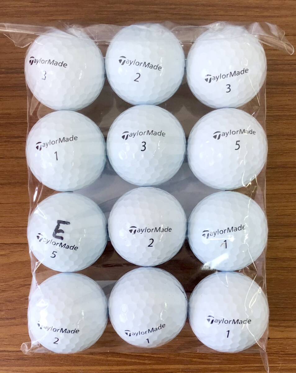 【728-TP5】TaylorMade-TP5 / 12個【ロストボール】【やや傷、マジックあり】_画像2