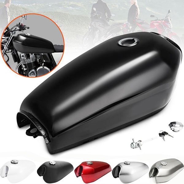 オートバイ ホンダ CG125 CG125S CG250 ガソリンタンク 9L 2.4GAL 燃料 ガスタンク バイク ブルー CG125-TANK-F 新品_画像4