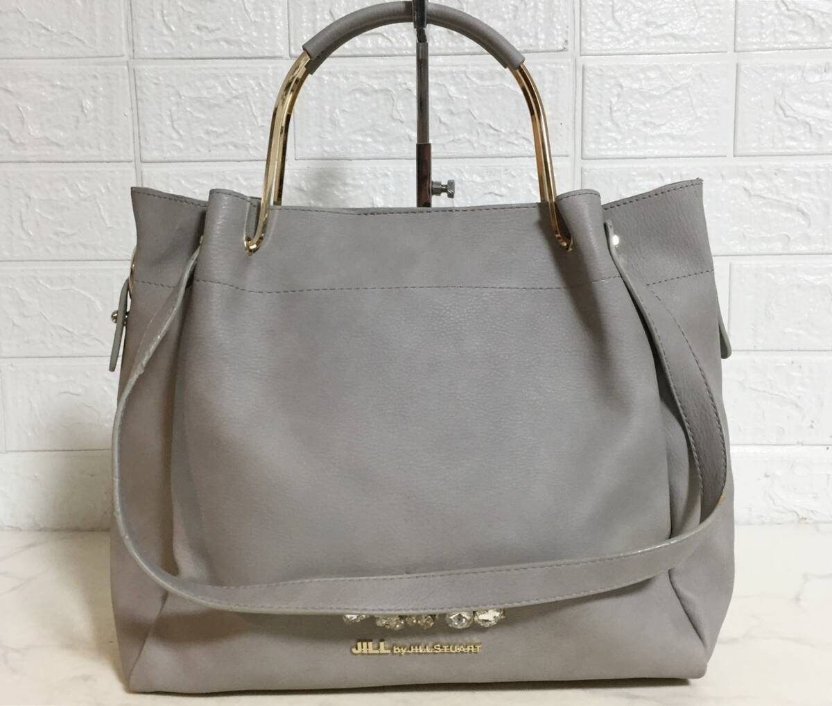 no37657 JILL STUART ジルスチュアート PVC 2way 肩掛けショルダー トート バッグ_画像1