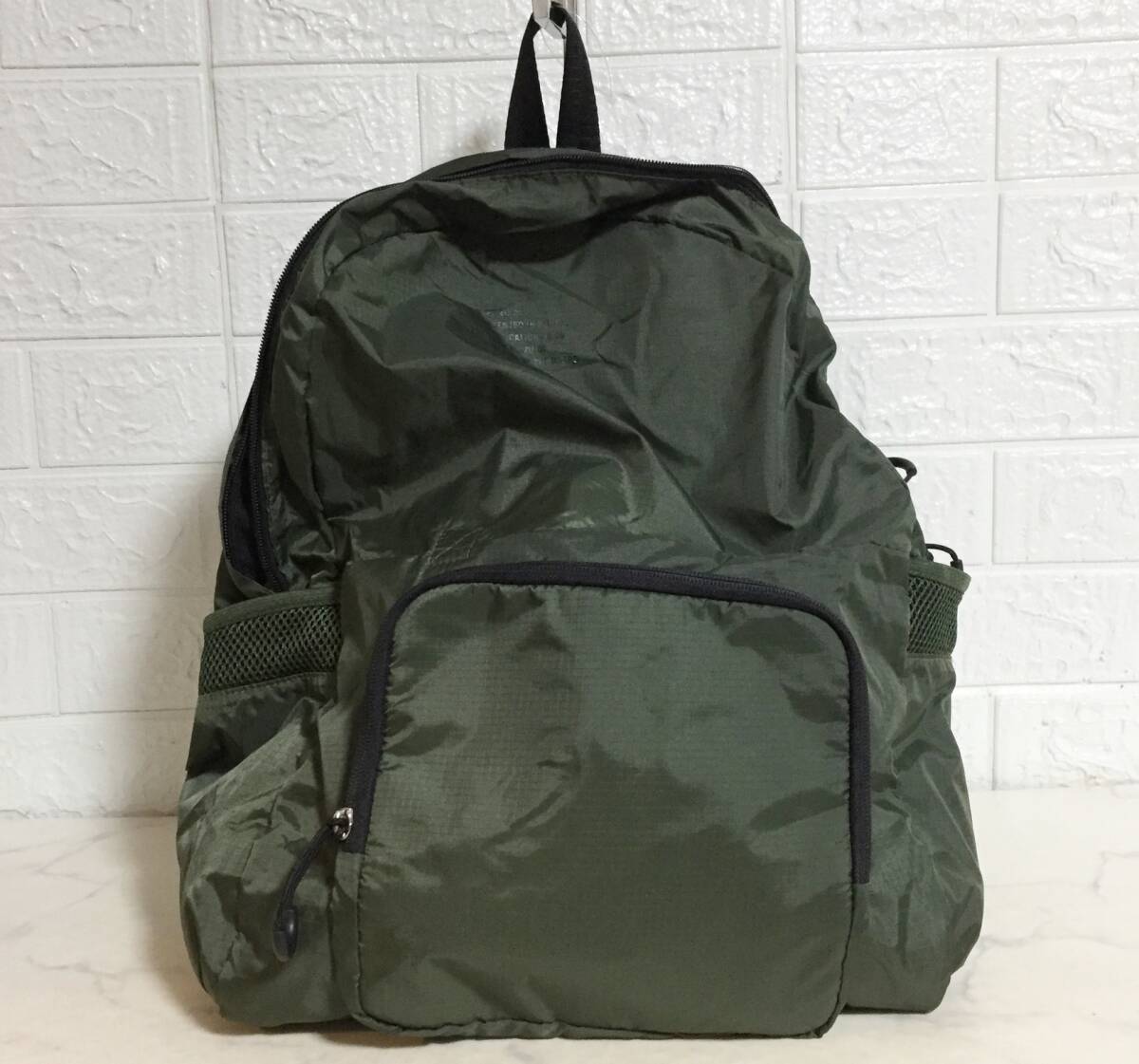 no36158 ZUCCa ズッカ ナイロン 2way トートバッグ リュックサック デイパック 通勤 通学 A4収納可能_画像7