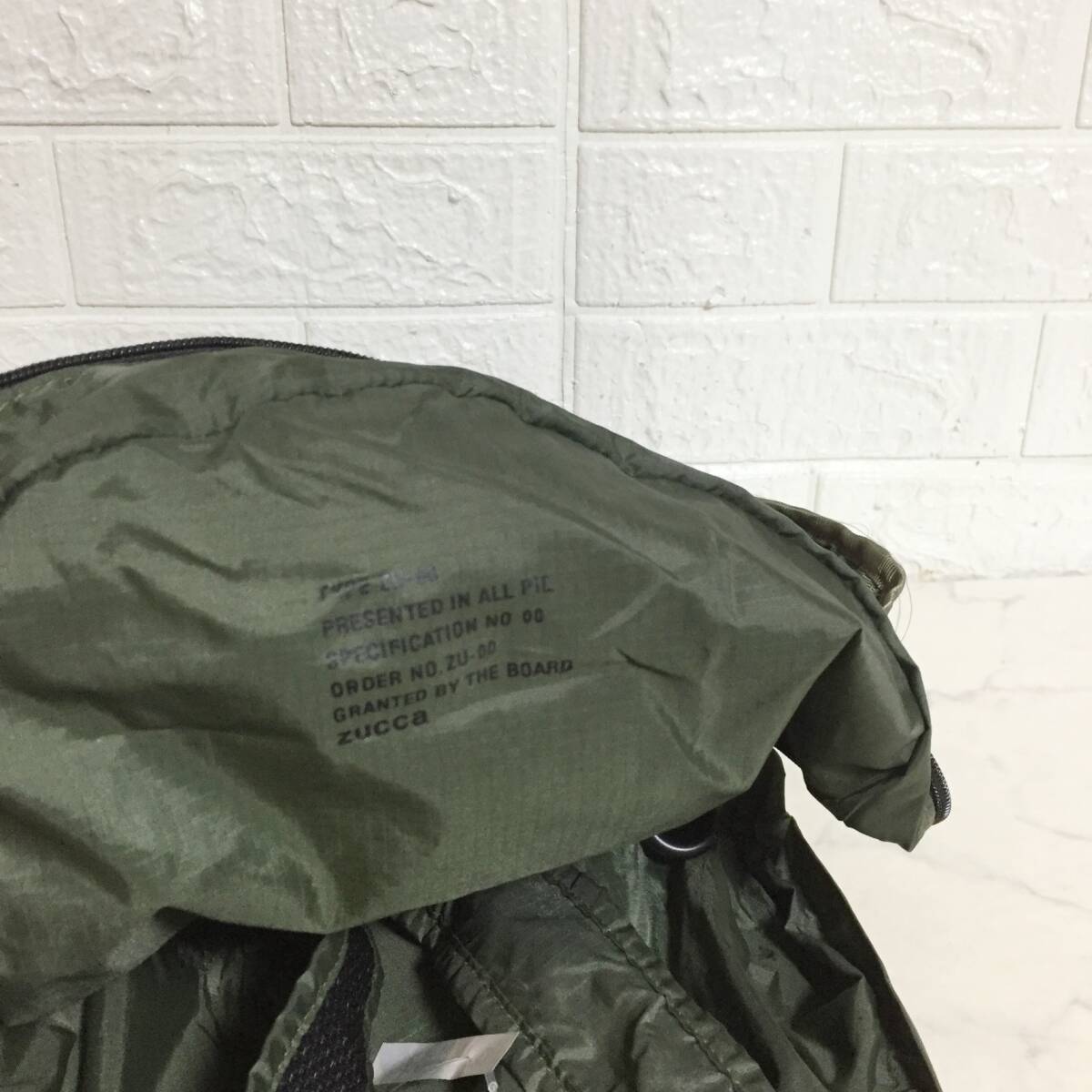 no36158 ZUCCa ズッカ ナイロン 2way トートバッグ リュックサック デイパック 通勤 通学 A4収納可能_画像6