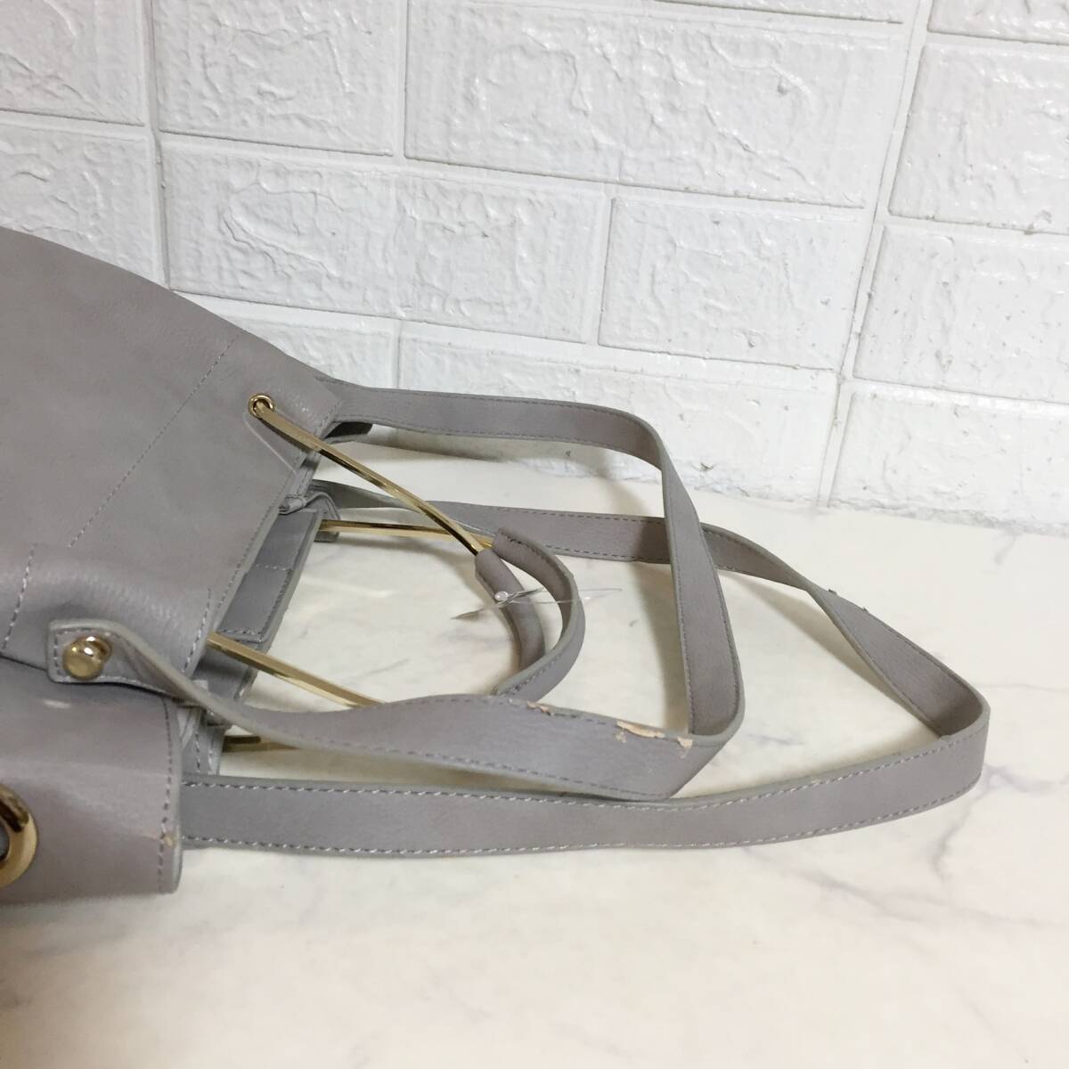 no37657 JILL STUART ジルスチュアート PVC 2way 肩掛けショルダー トート バッグ_画像4