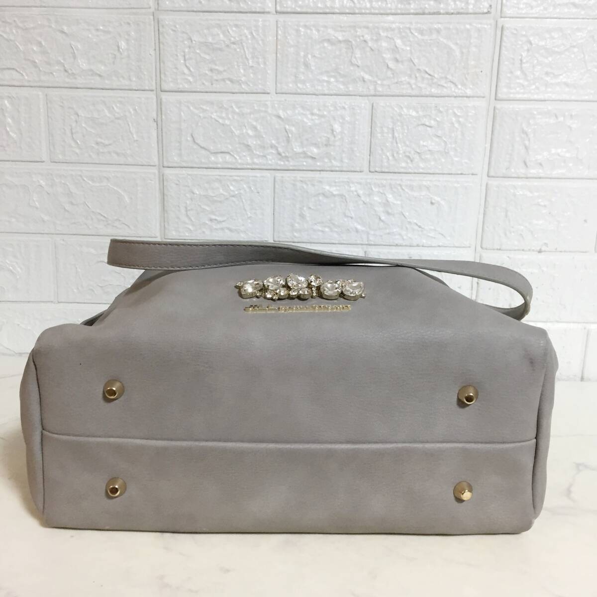 no37657 JILL STUART ジルスチュアート PVC 2way 肩掛けショルダー トート バッグ_画像3