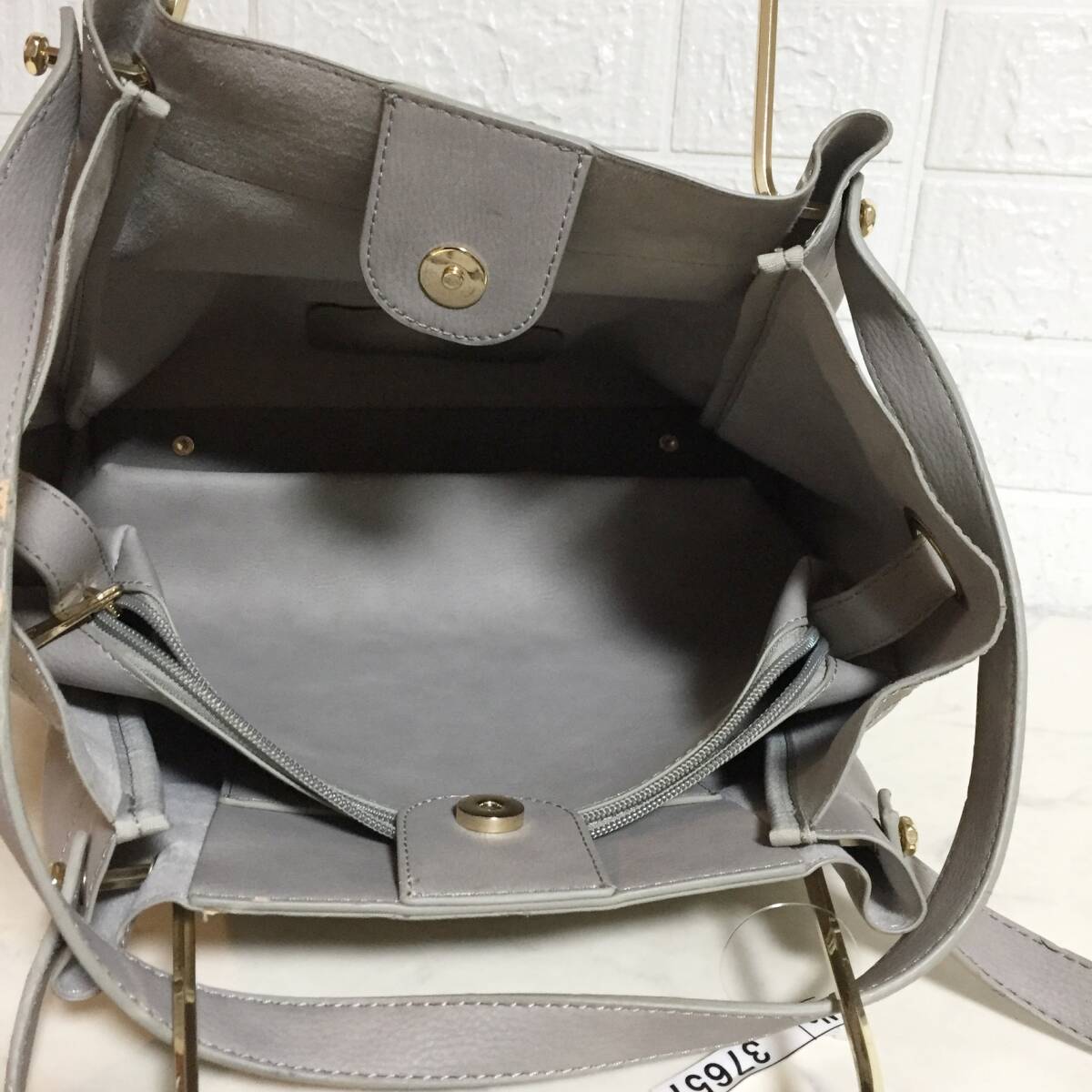 no37657 JILL STUART ジルスチュアート PVC 2way 肩掛けショルダー トート バッグ_画像6