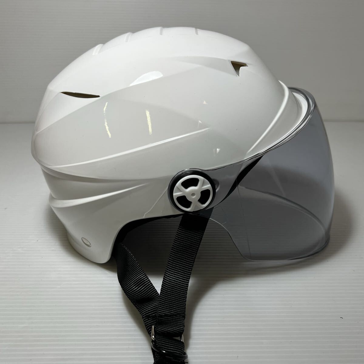 リード工業 SERIO バイクヘルメット ホワイト 125cc 57〜60cm RE40_画像4