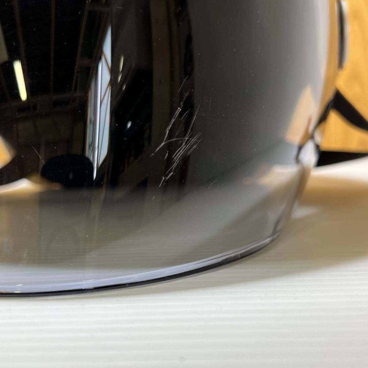 リード工業 SERIO バイクヘルメット ホワイト 125cc 57〜60cm RE40 小キズあり_画像3