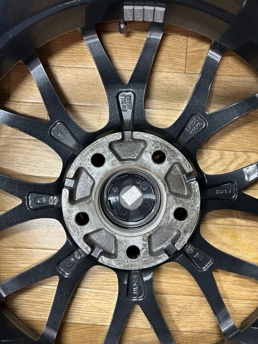 【超希少！】RAYS HOMURA 2×8GTS 18インチ　8J PCD114.3 5穴　ET43 ハブ径約74 タイヤ:225/45R18 管理K-257_画像9