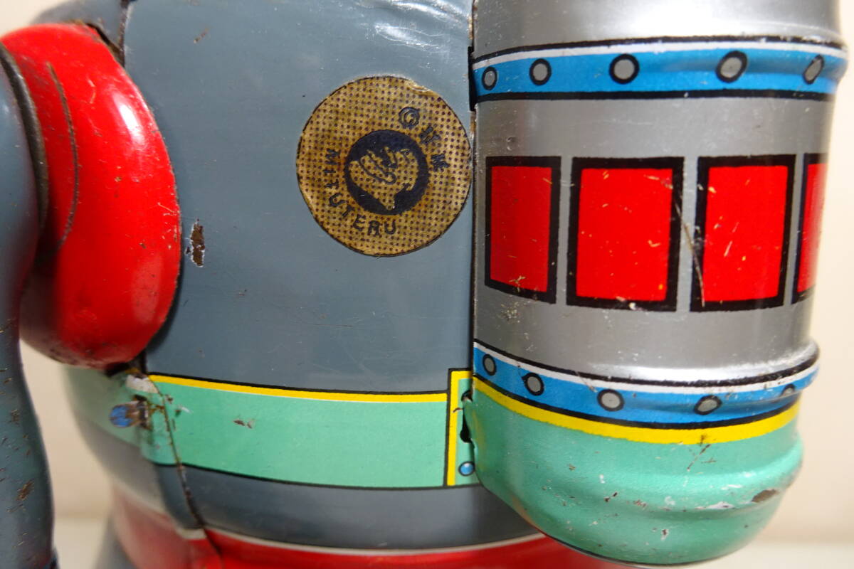 YouTube анимация есть!!*.. игрушка Tetsujin 28 номер No.2* жестяная пластина робот Showa Retro подлинная вещь Vintage античный 