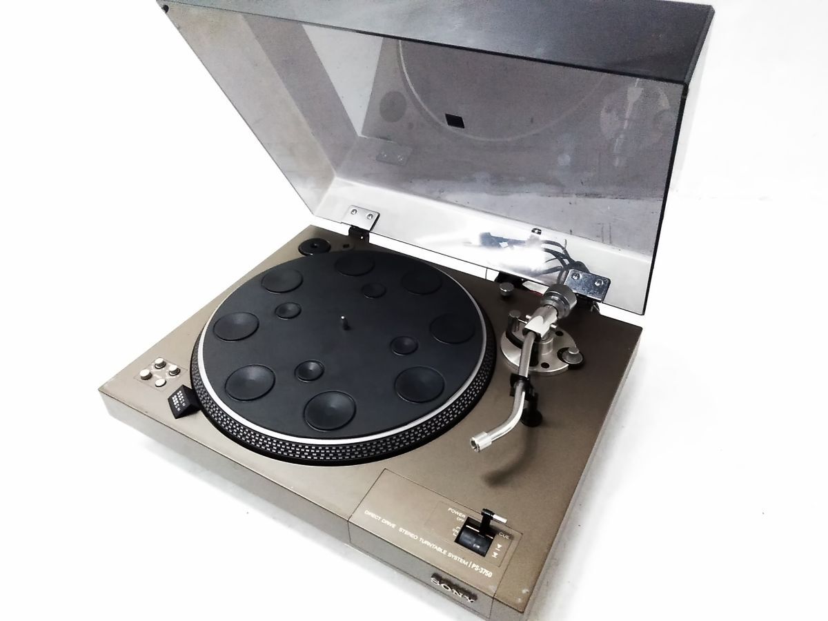 □ジャンク SONY ソニー PS-3750 ターンテーブル レコードプレーヤー オーディオ機器 1007-50 @140□