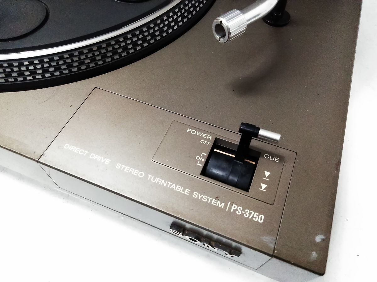 □ジャンク SONY ソニー PS-3750 ターンテーブル レコードプレーヤー オーディオ機器 1007-50 @140□
