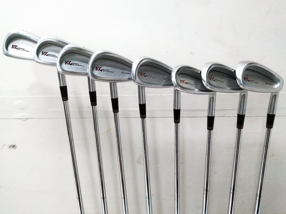 □8本セット 地クラブ 小林ゴルフ ICG CV-1002 アイアン 5I-9I SW/PW スチールシャフト フレックス不明 1011-10 @160□_画像1