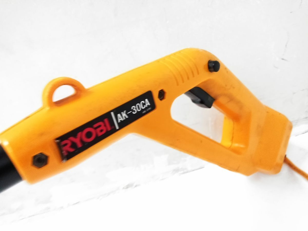 □動作品 リョービ RYOBI 電気 刈払機 AK-30CA 取説 元箱付き 1014-68 @200□_画像4