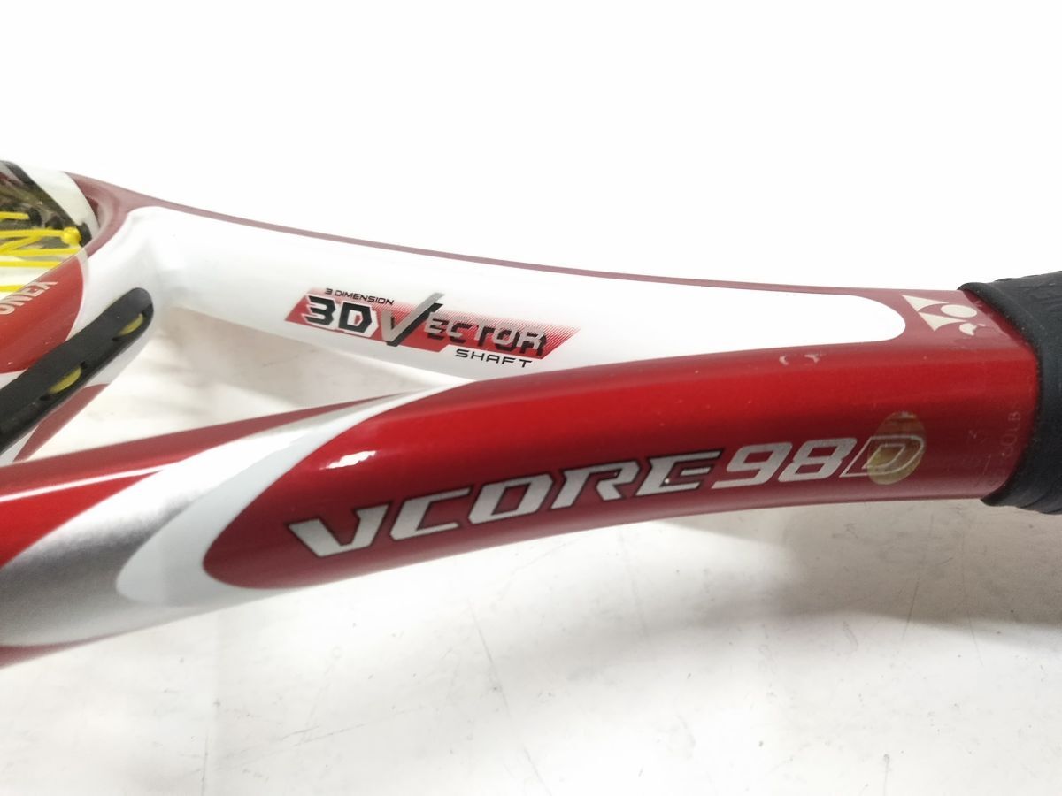 ♪YONEX ヨネックス 硬式 テニス ラケット VCORE 98D G3 45-60 硬式テニス 3D VECTOR ベクター ISOMETRIC Vコア 1024-9H @140♪_画像6