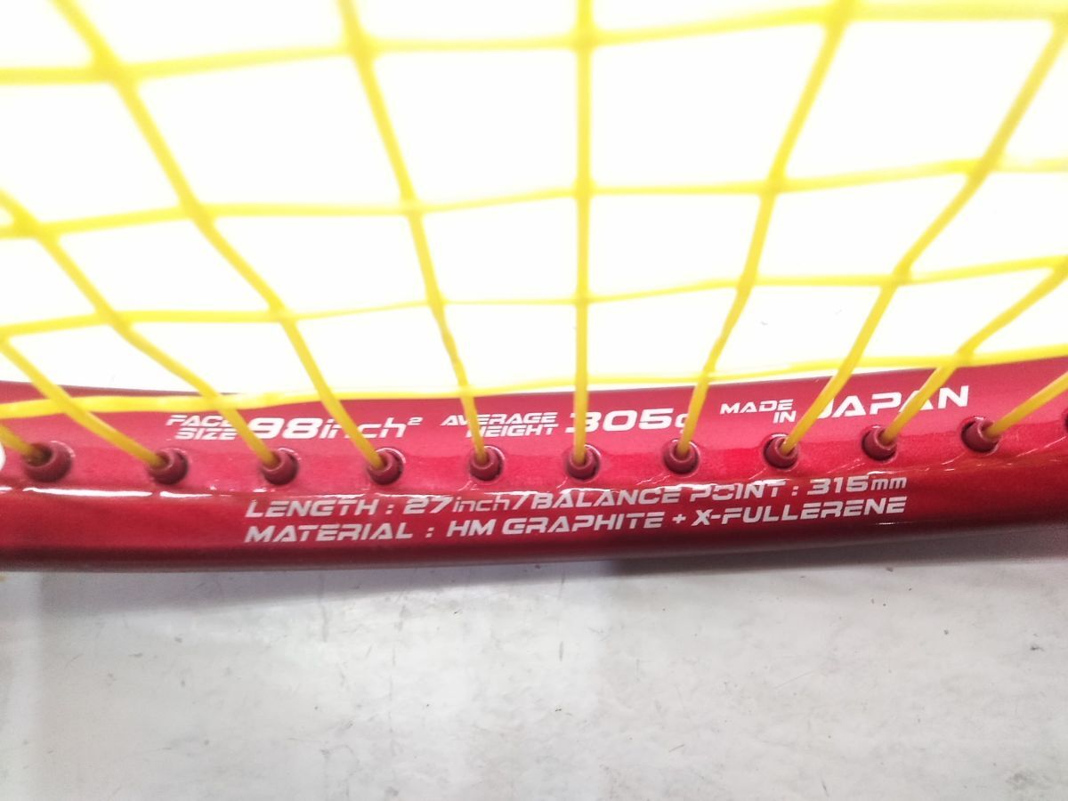 ♪YONEX ヨネックス 硬式 テニス ラケット VCORE 98D G3 45-60 硬式テニス 3D VECTOR ベクター ISOMETRIC Vコア 1024-9H @140♪_画像7
