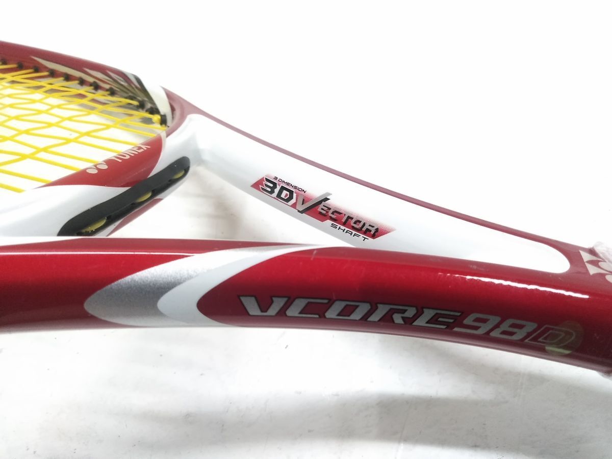 ♪YONEX ヨネックス 硬式 テニス ラケット VCORE 98D G3 45-60 硬式テニス 3D VECTOR ベクター ISOMETRIC Vコア 1024-8H @140♪_画像6