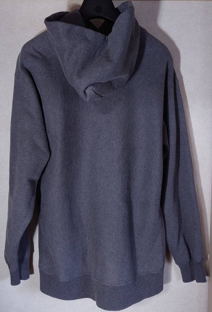 90s - 00s ヴィンテージ リバースウィーブ スウェット パーカー フルカウント グレー 日本製 40 L XL Fullcount 古着 フーディ # Champion_画像4