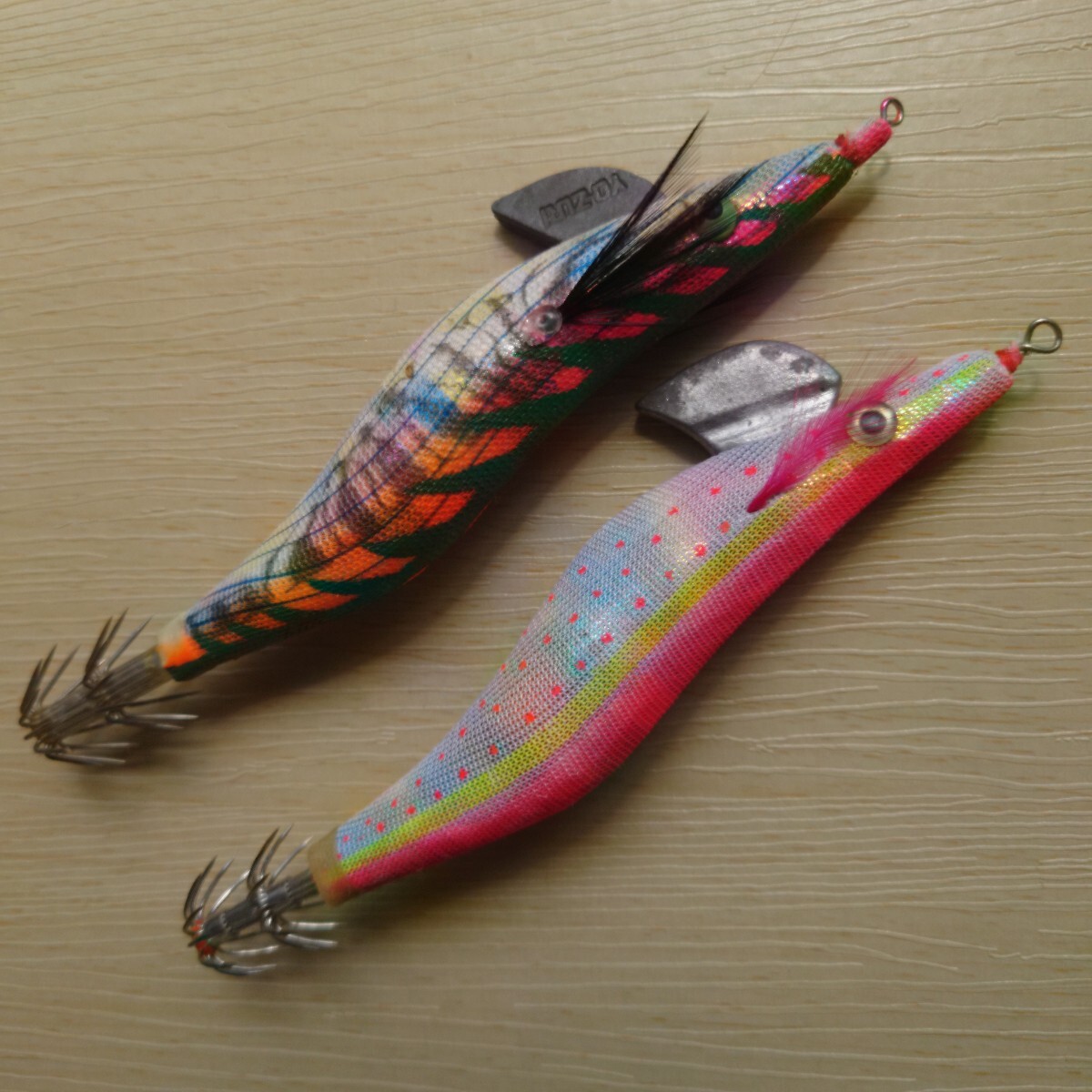 ☆☆アオリ烏賊餌木旧製品 YO-ZURI松葉Marvel(1)メーカー不明(1) 2本セット☆☆_画像2