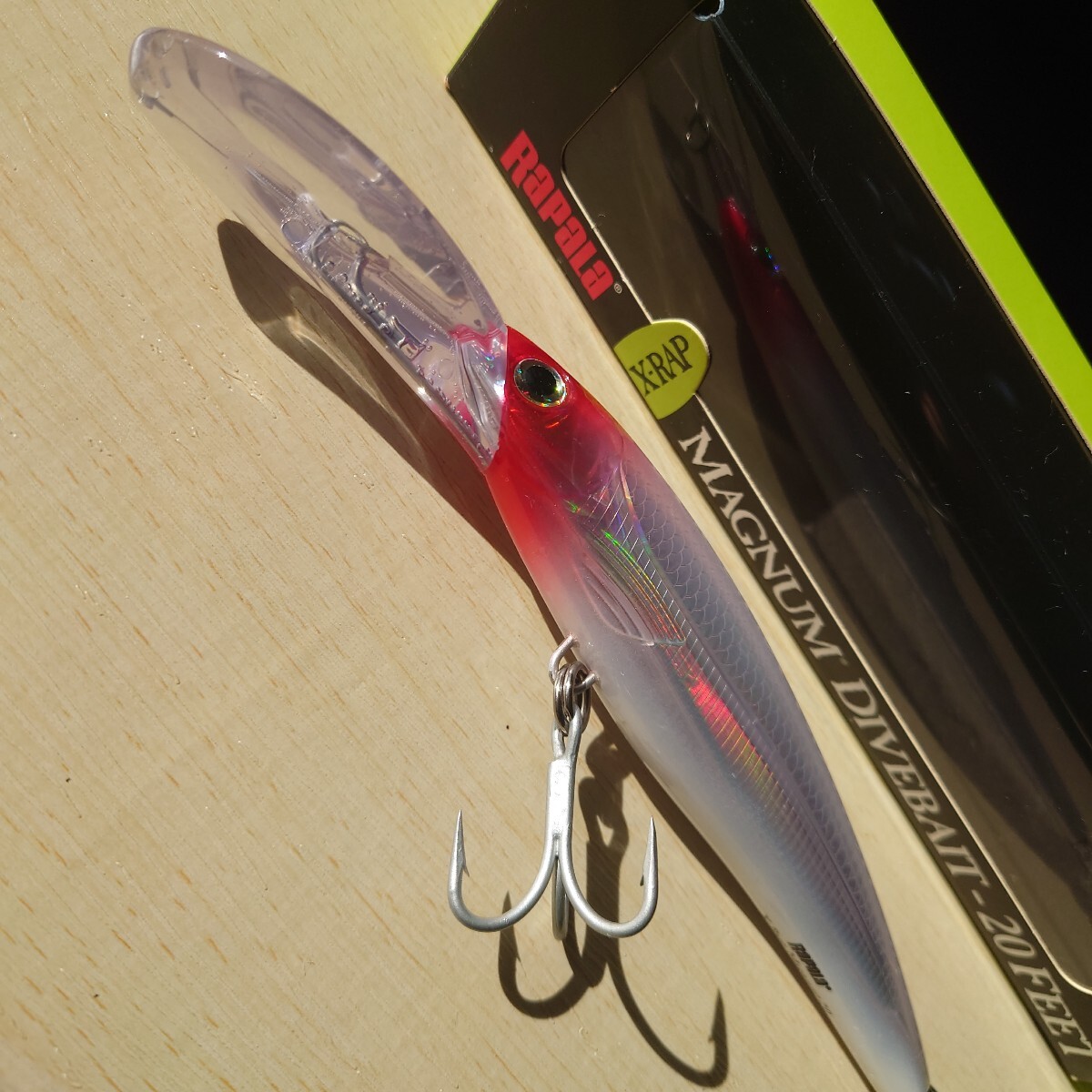 ☆☆大物回遊魚狙い！ラパラX-RAP MAGNUM XR20MAG RHレッドヘッド カルティバトリプルフック付（未使用品）フックカバーおまけお買得！☆☆_画像4