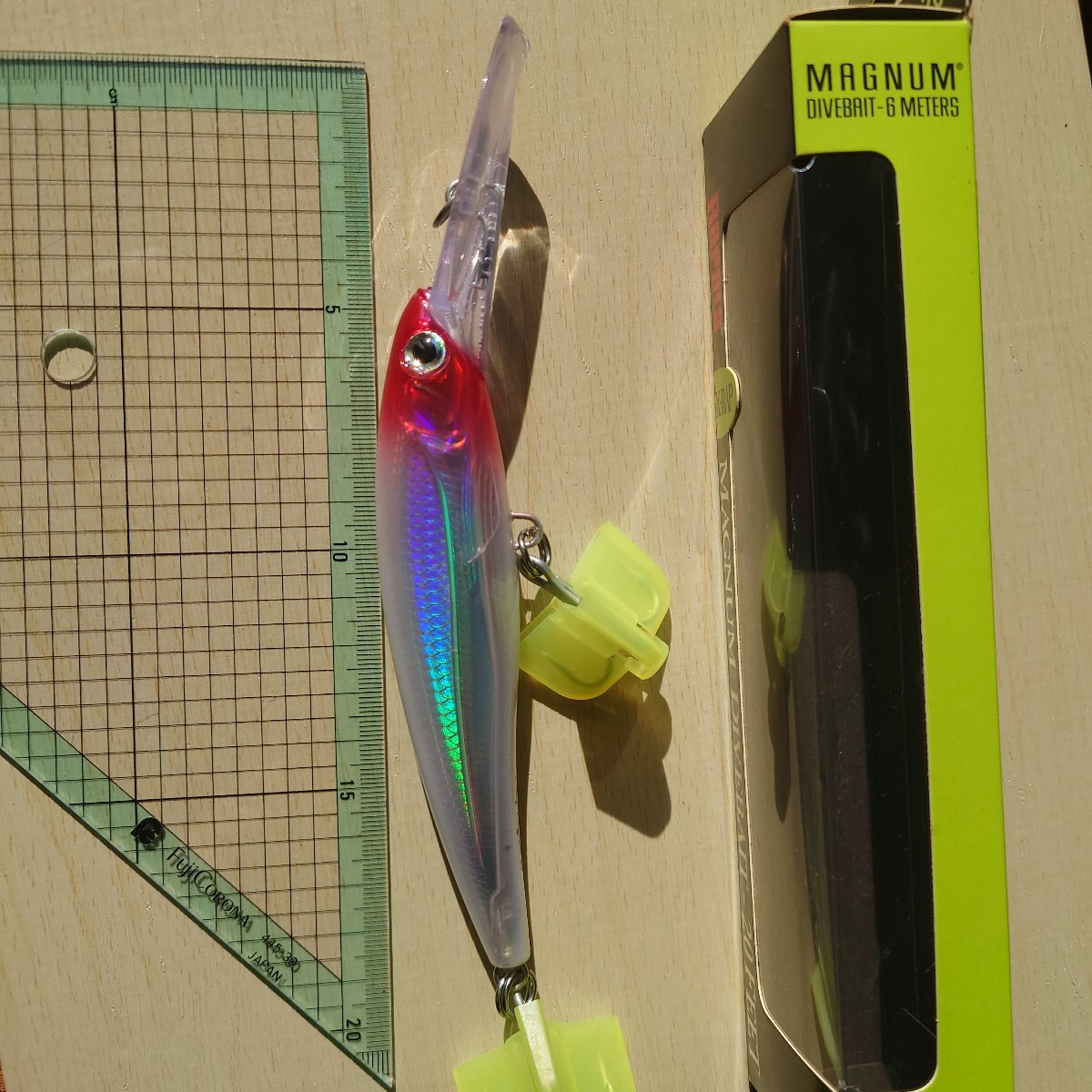 ☆☆大物回遊魚狙い！ラパラX-RAP MAGNUM XR20MAG RHレッドヘッド カルティバトリプルフック付（未使用品）フックカバーおまけお買得！☆☆_画像7