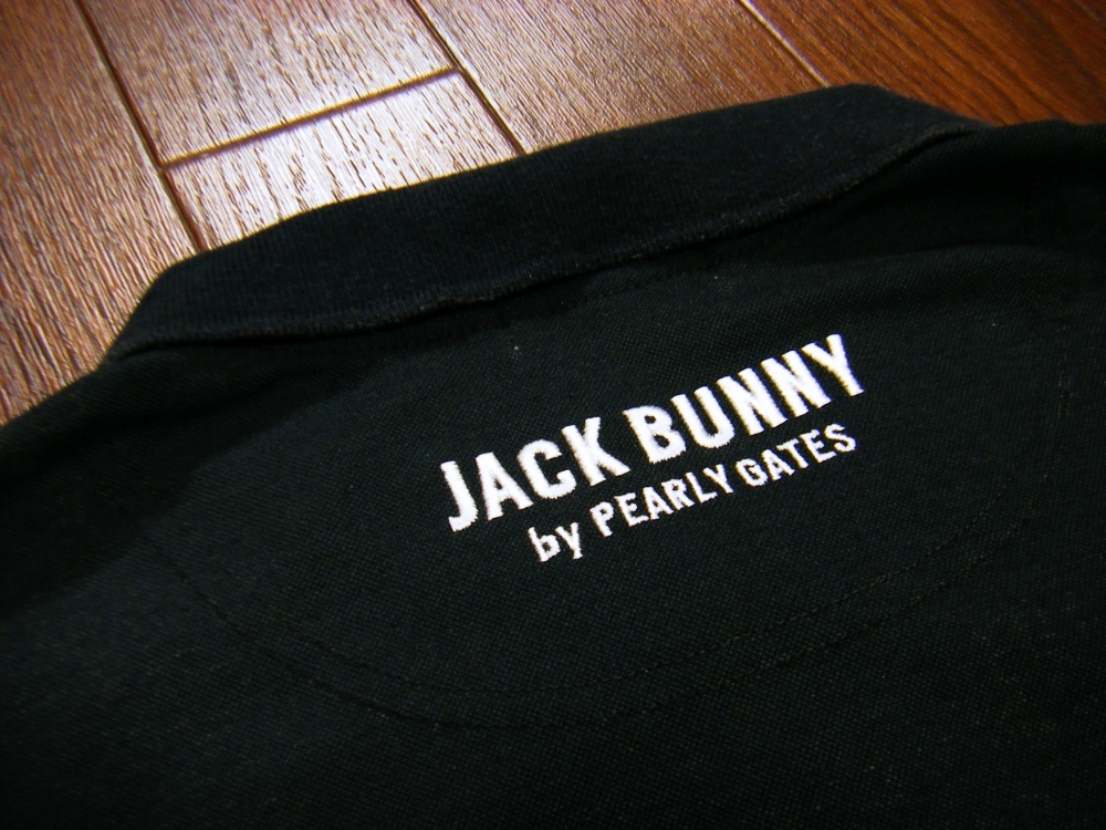 伸縮/良質品〇パーリーゲイツ JB シャツ 5 (L) 薄手 ブランドロゴ ネイビー_画像5