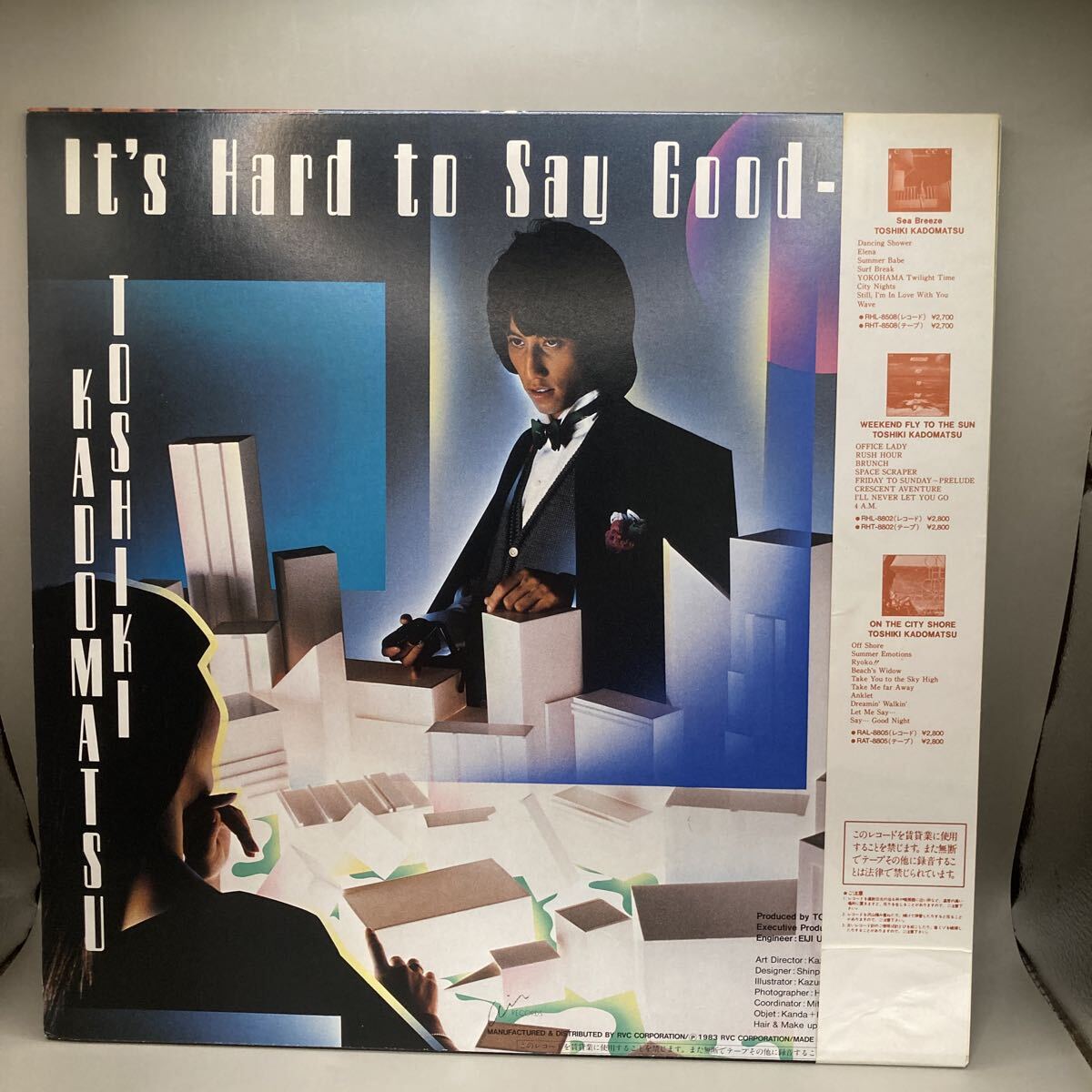 12インチ 角松敏生 Toshiki Kadomatsu 「 Do You Wanna Dance 」レコード/帯付 RAL-4501_画像2