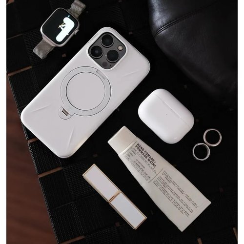 新型ゼンマイ式 ・高級なデザイン TORRAS iPh stand Spin Fusion ヨーグルト・ホワイト 35_画像8