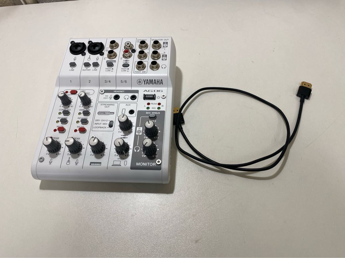kj1997 YAMAHA AG06MK2 Live Streaming Mixer ヤマハ ライブストリーミングミキサー 周辺機(jī)器 動作品