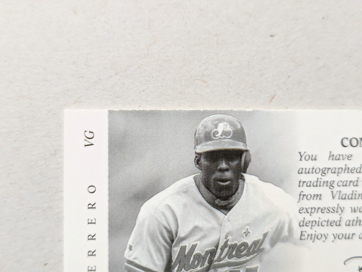 2000 UPPER DECK SP AUTHENTIC Vladimir Guerrero AUTO 直筆 サイン VG MLB カード ブラディミール ゲレーロ モントリオール エクスポズ _画像4