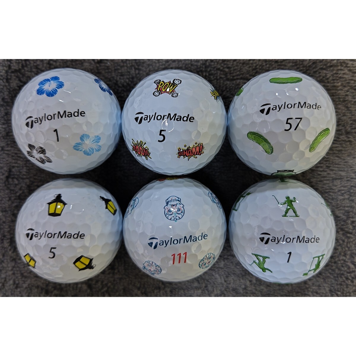 限定　レア柄　未使用　Taylormade　TP5pix 　　6スリーブ　18球　 テーラーメイド ゴルフボール_画像2
