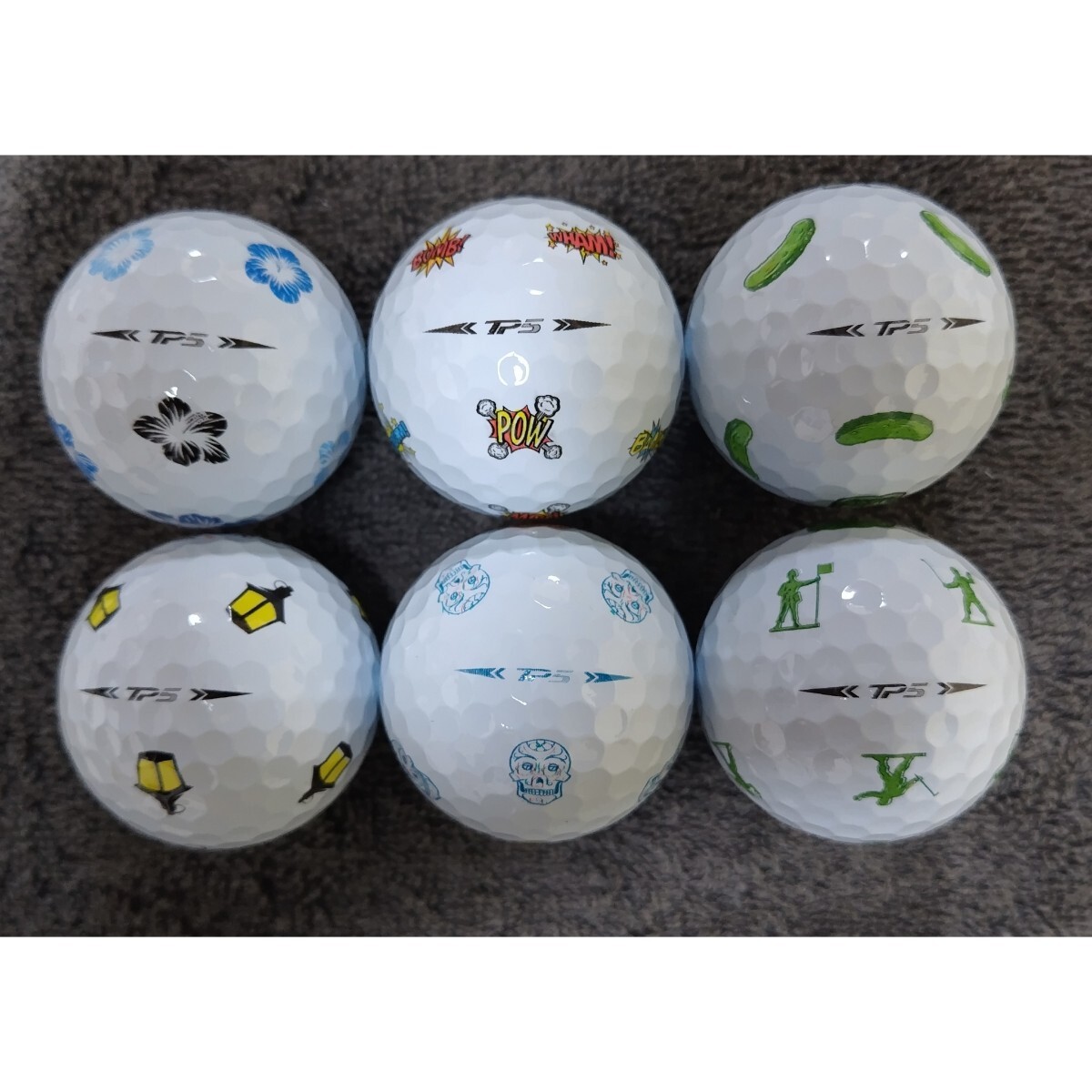 限定　レア柄　未使用　Taylormade　TP5pix 　　6スリーブ　18球　 テーラーメイド ゴルフボール_画像3