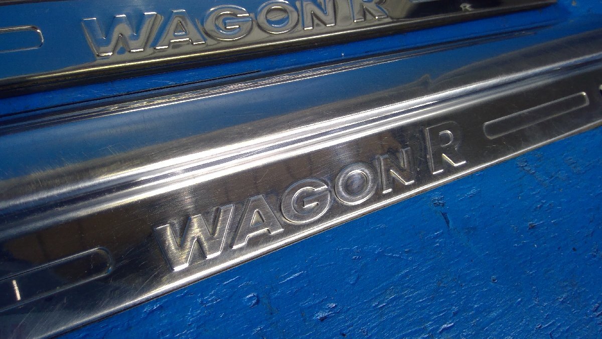 (S)　スズキ ワゴンR CT21S CT51S CV21S CV51S 純正オプション メッキスカッフプレート キッキングプレート 4ドア車 3枚セット