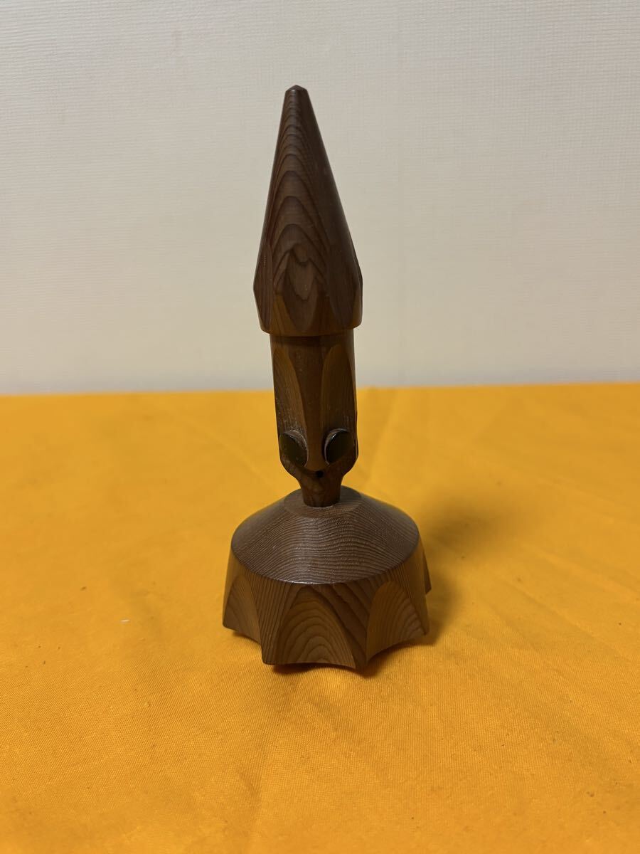 北海道 網走 流氷小僧 アイヌ 木彫人形 木地玩具 郷土玩具 民芸品 農民美術 アイヌ美術 北方民族 伝統工芸/オロッコ ウイルタ セワポロロ_画像1