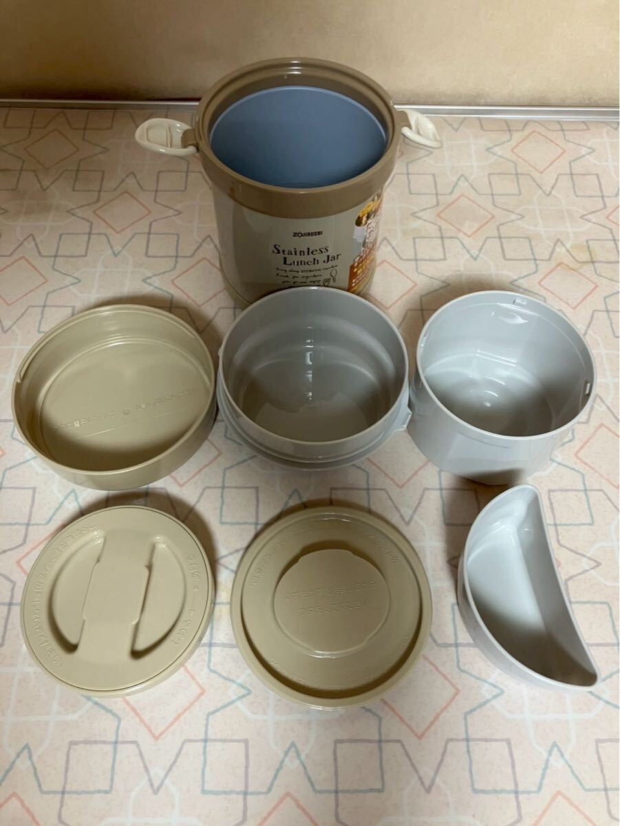 【新品・未使用】象印　ステレスランチジャー　お弁当箱　SL-MD07-CA 象印 ステンレスランチジャー ZOJIRUSHI 弁当箱 保温_画像9