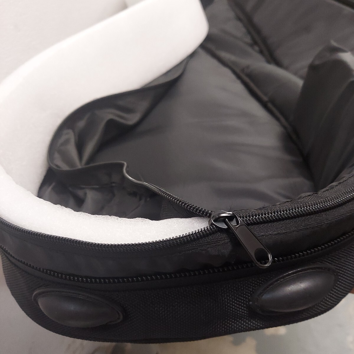 ★地唄 三味線用ふこふこの確りしたソフトケース リュック ハンドル ショルダー 3wayブラック クッション材入り 楽器 運搬 伝統和楽器★_画像8