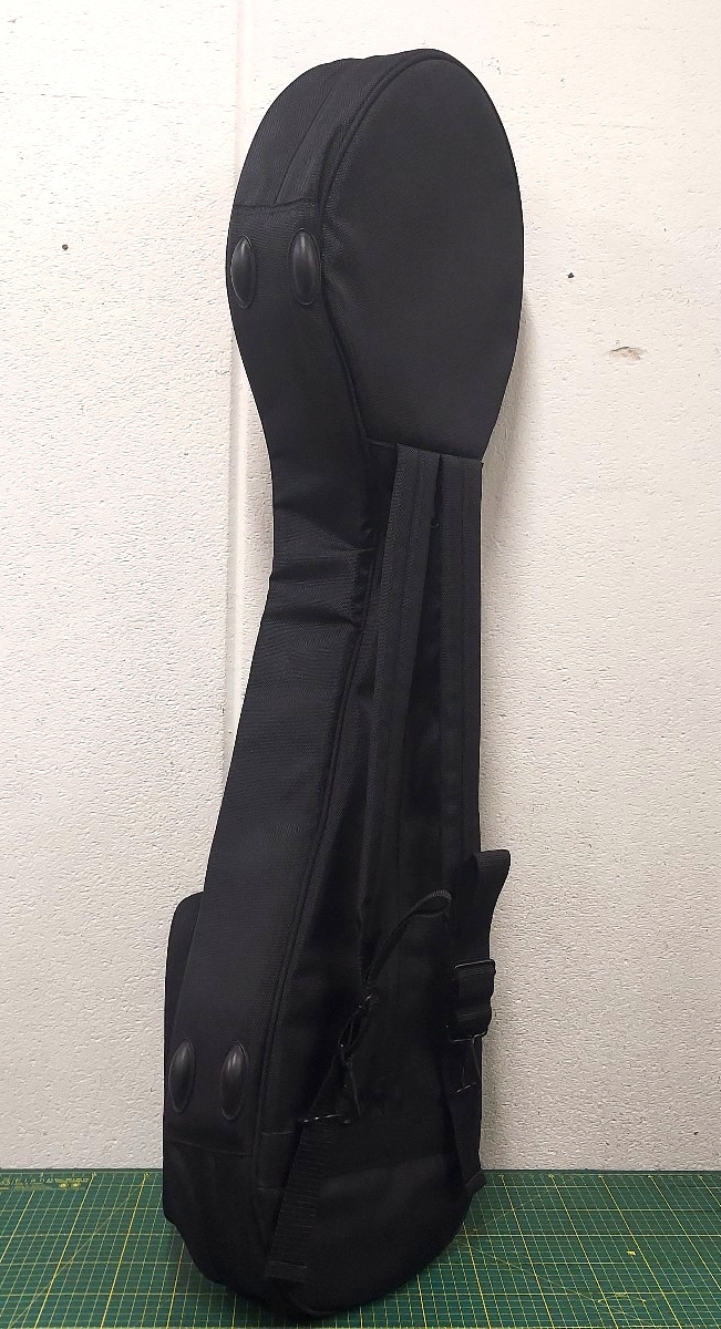 ★地唄 三味線用ふこふこの確りしたソフトケース リュック ハンドル ショルダー 3wayブラック クッション材入り 楽器 運搬 伝統和楽器★_画像5
