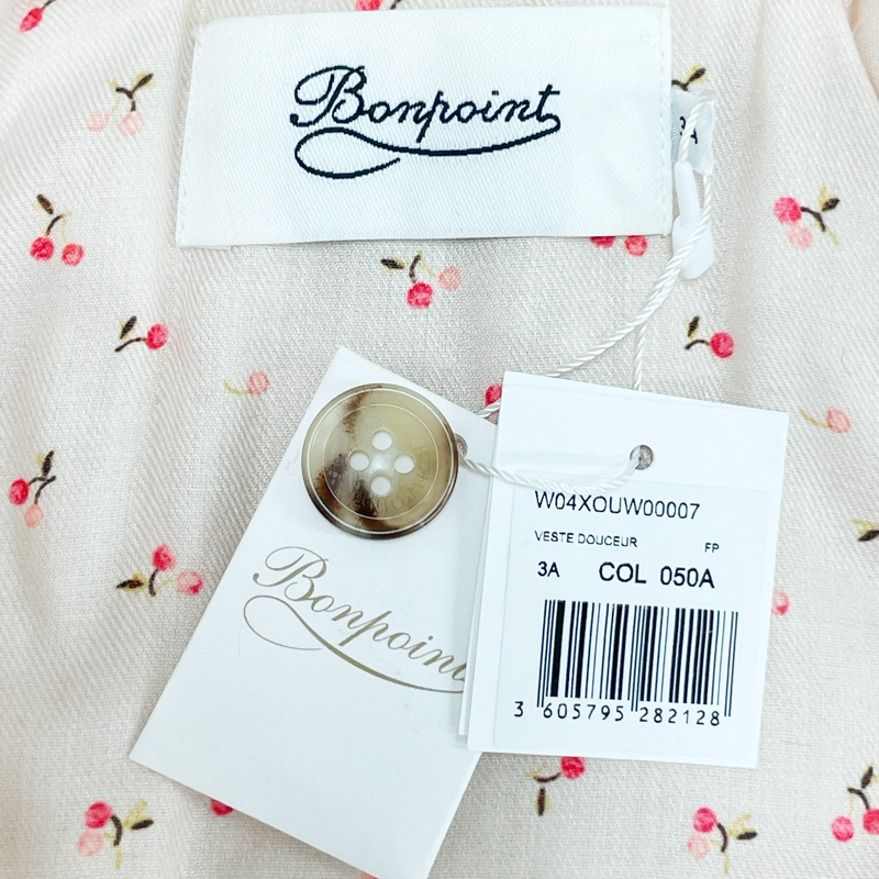 Bonpoint Bonpoint новый товар outlet 4 лет 110cm девушка eko мех жакет бренд девочка ребенок Kids бесплатная доставка параллель импортные товары 