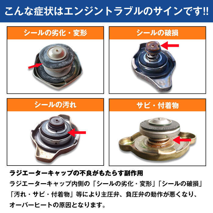 水温計付 ラジエーター キャップ 1.3k タイプB [ブルー] ランドクルーザープラド RZJ90W RZJ95W 1998/01-2002/10 3RZ-FE ラジエター_画像5