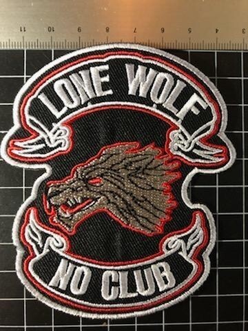 ★アイロンワッペン★一匹狼★No CLUB★_画像2