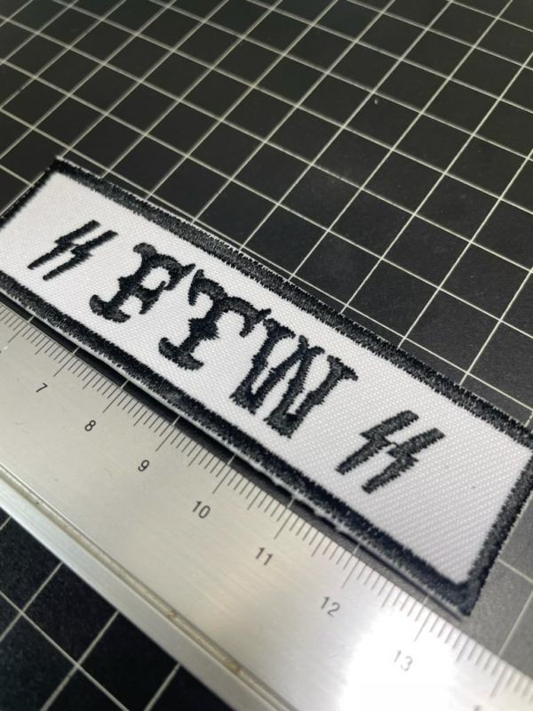 スラングワッペン ★FTW★フォーエバーツーホイール★白、黒文字_画像1