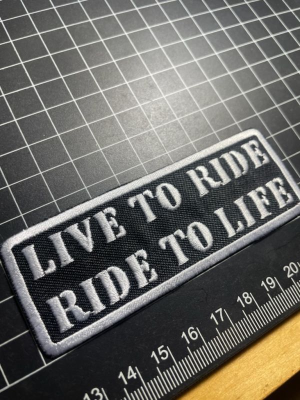 スラングワッペン★LIVE TO RIDE RIDE TO LIFE★_画像2