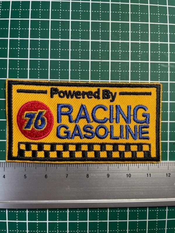 アイロンワッペン★76★RACING GASOLINE★モーターオイル_画像1
