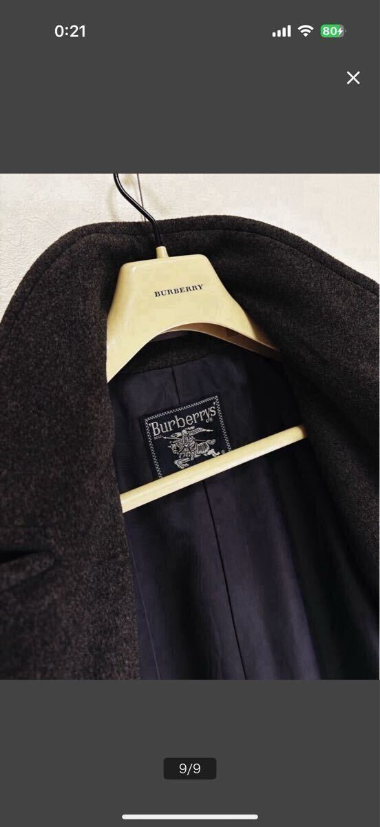 p11奇跡の宝石カシミヤ!!! 定価25万●BURBERRY COLLECTION●カシミヤウールチェスターコート  バーバリーコート メンズ 超別格級!!!!_画像9